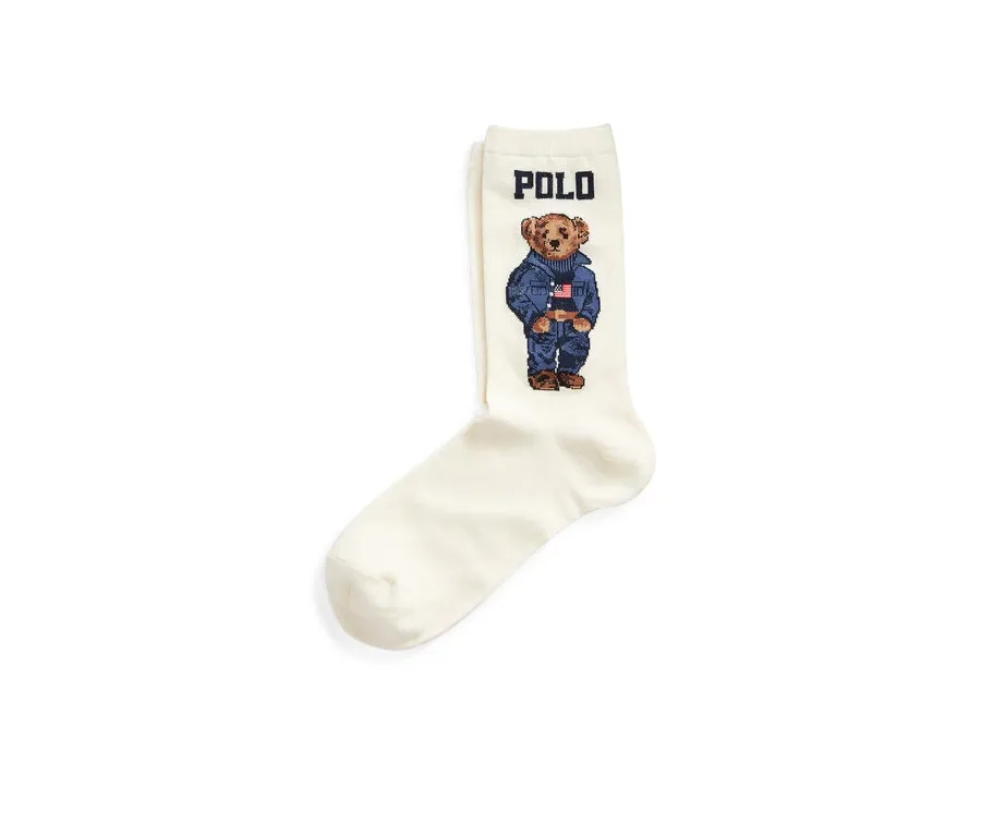 obrazek 1 Polo Ralph Lauren Skarpety wysokie damskie 455792964001 Biały