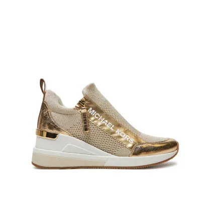 Zdjęcie MICHAEL Michael Kors Sneakersy Willis Wedge Trainer 43R5WIFS3D Złoty