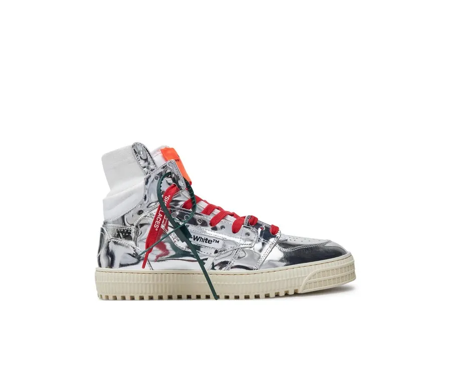 obrazek 1 Off-White Sneakersy OMIA065F22LEA0067272 Srebrny