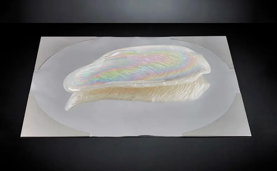 picture 1 Decorative glass serving plate from VG brand