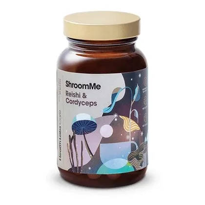 Zdjęcie Health Labs Care Shroom Me Reishi & Cordyceps Suplement diety wspierający witalność Proszek 45 g