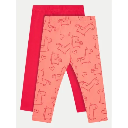 Zdjęcie OVS Komplet 2 par legginsów 1975848 Pomarańczowy Slim Fit