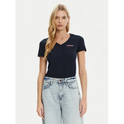 Zdjęcie Guess Jeans T-Shirt W4YI23 J1314 Granatowy Slim Fit