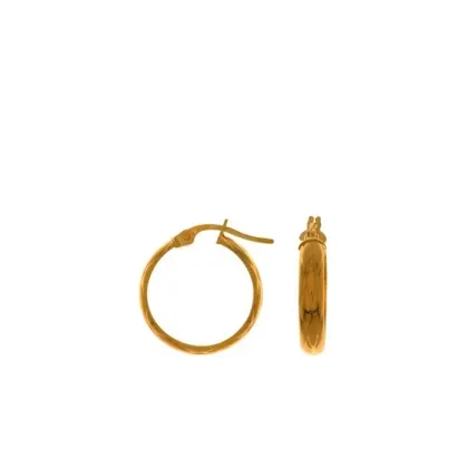 Zdjęcie Nietypowe złote kolczyki 15 mm