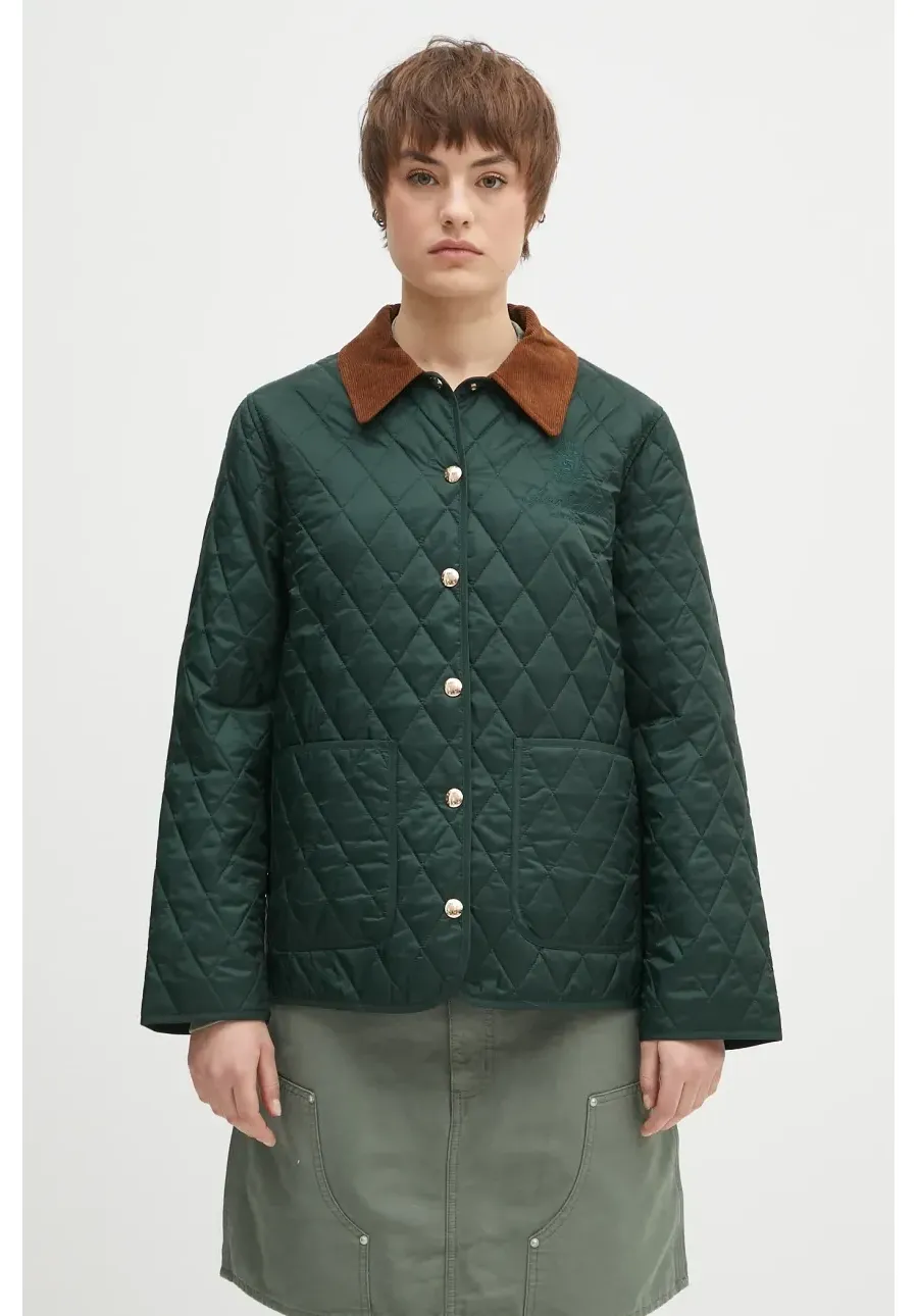 obrazek 1 Sporty & Rich kurtka Vendome Nylon Quilted kolor zielony przejściowa JA019606205GR10