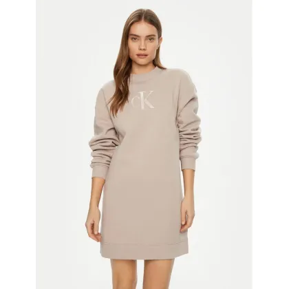 Zdjęcie Calvin Klein Jeans Sukienka dzianinowa J20J224834 Beżowy Relaxed Fit