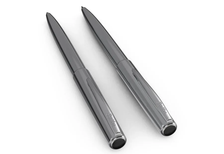 obrazek 2 Mosiężny chromowany długopis z serii Vintage 41