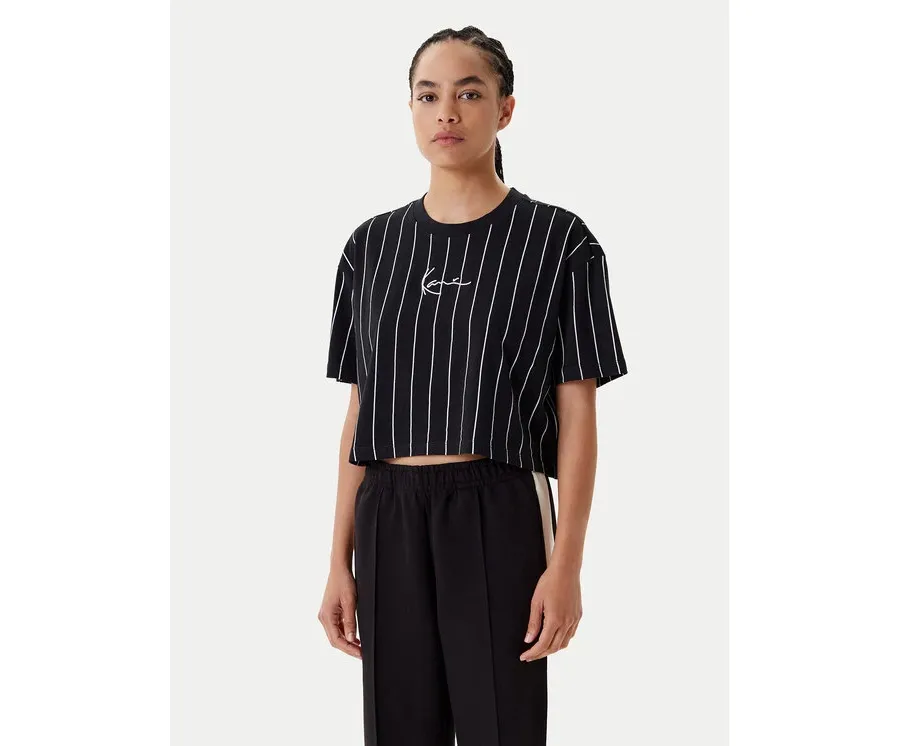 obrazek 1 Karl Kani T-Shirt Small Signature Essential Pinstripe 6137880 Czarny Relaxed Fit