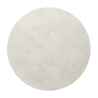 Picture A round carpet for a unique living room