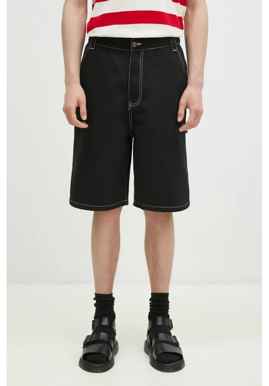 obrazek 1 ICECREAM szorty jeansowe Canvas Carpenter Shorts męskie kolor czarny ICW002