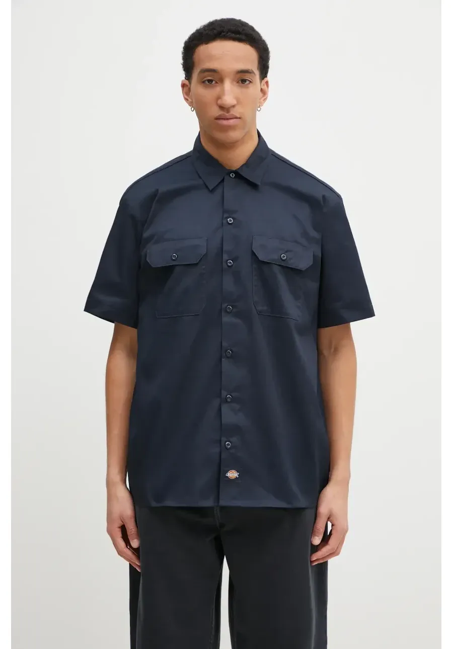 obrazek 1 Dickies koszula męska kolor granatowy regular z kołnierzykiem klasycznym