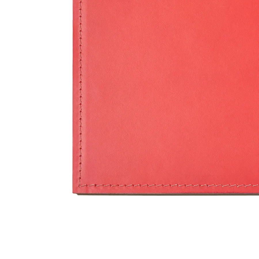 obrazek 3 Składana podkładka 50x35 Rosso Ferrari. 100% włoskie rzemiosło, skóra regenerowana