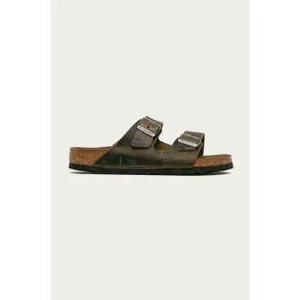 Zdjęcie Birkenstock klapki skórzane Arizona kolor zielony