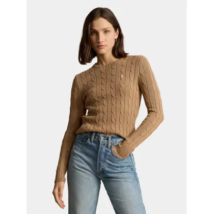 Zdjęcie Polo Ralph Lauren Sweter Julianna 211943903002 Brązowy Regular Fit