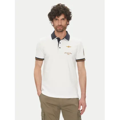 Zdjęcie Aeronautica Militare Polo 251PO1859P191 Biały Regular Fit