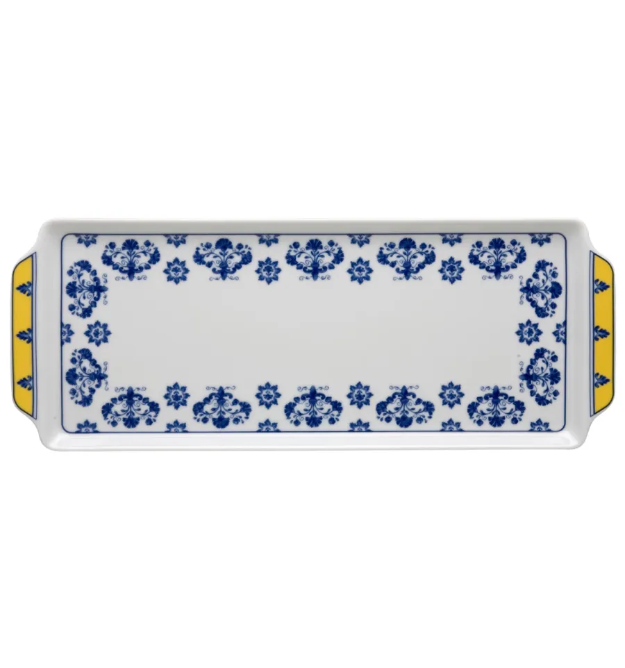 obrazek 1 Porcelanowa taca na tartę z motywem inspirowanym słynnym haftem Castelo Branco - Vista Alegre