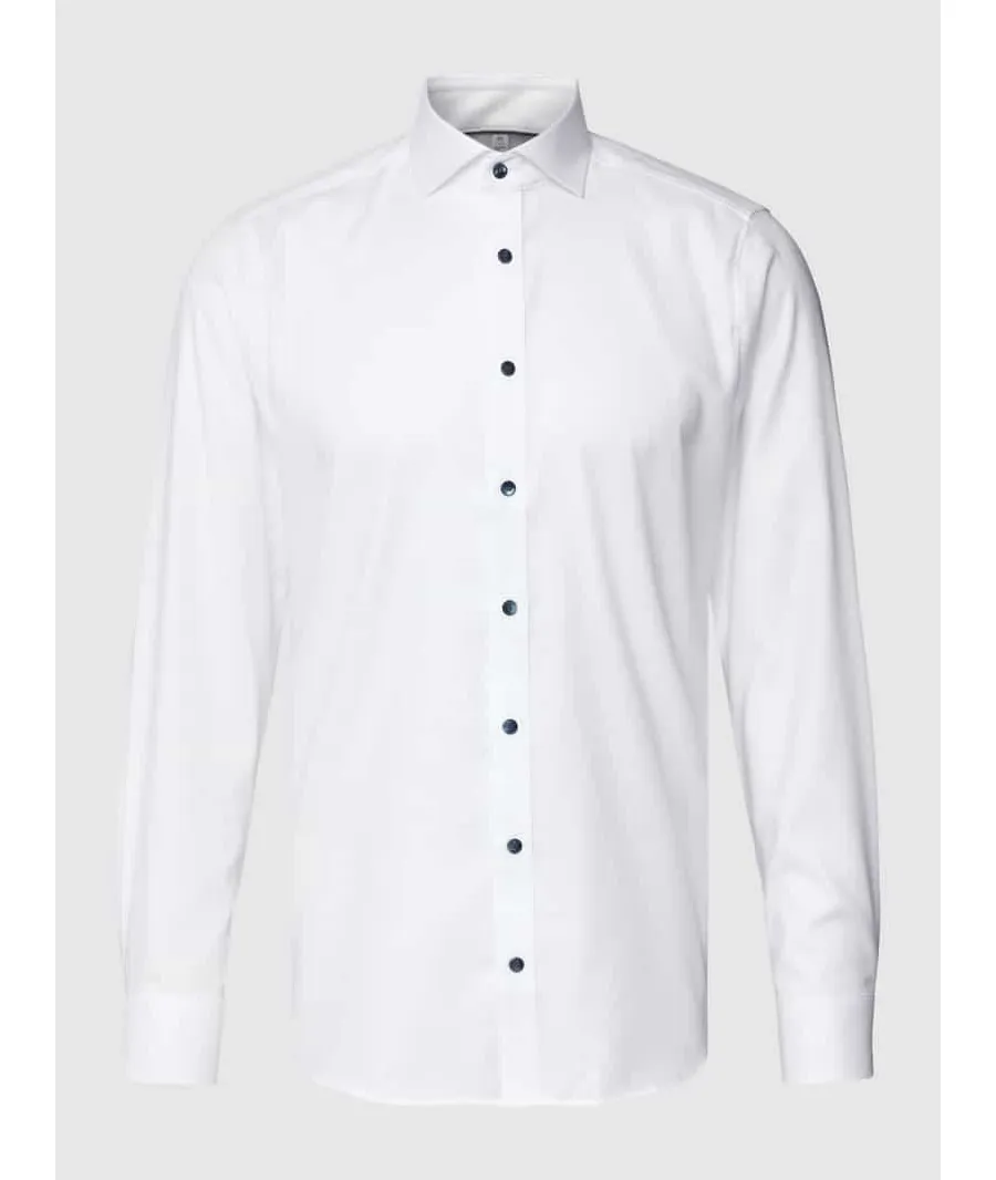 obrazek 1 Koszula biznesowa o kroju slim fit z diagonalu