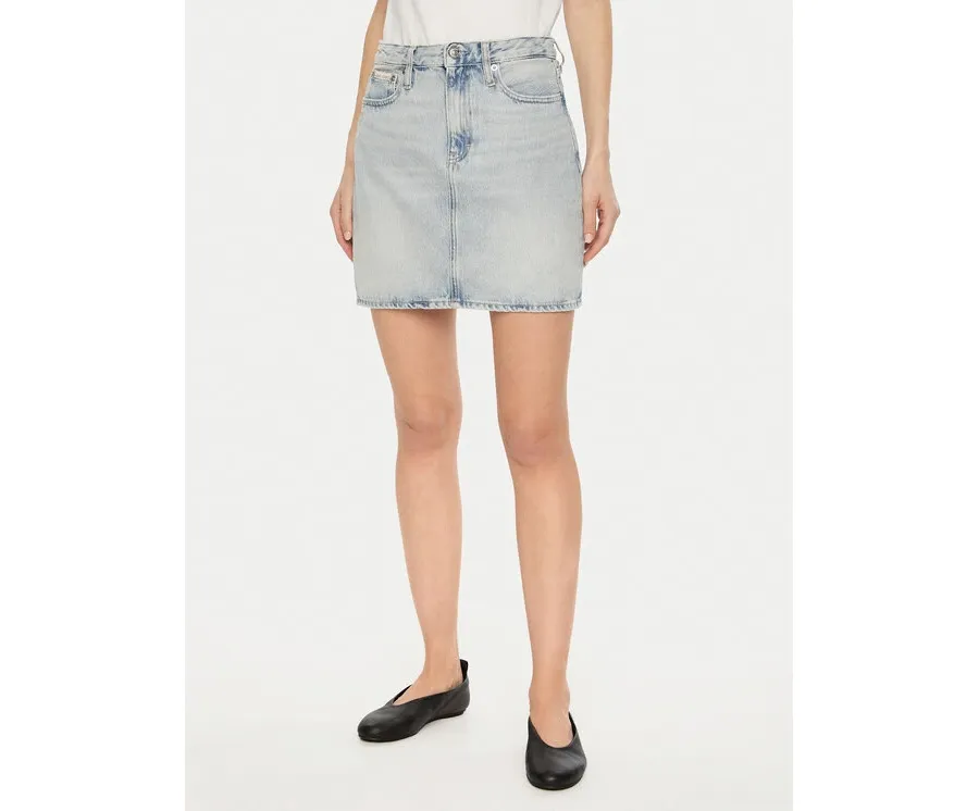 obrazek 1 Calvin Klein Jeans Spódnica jeansowa J20J224534 Niebieski Regular Fit