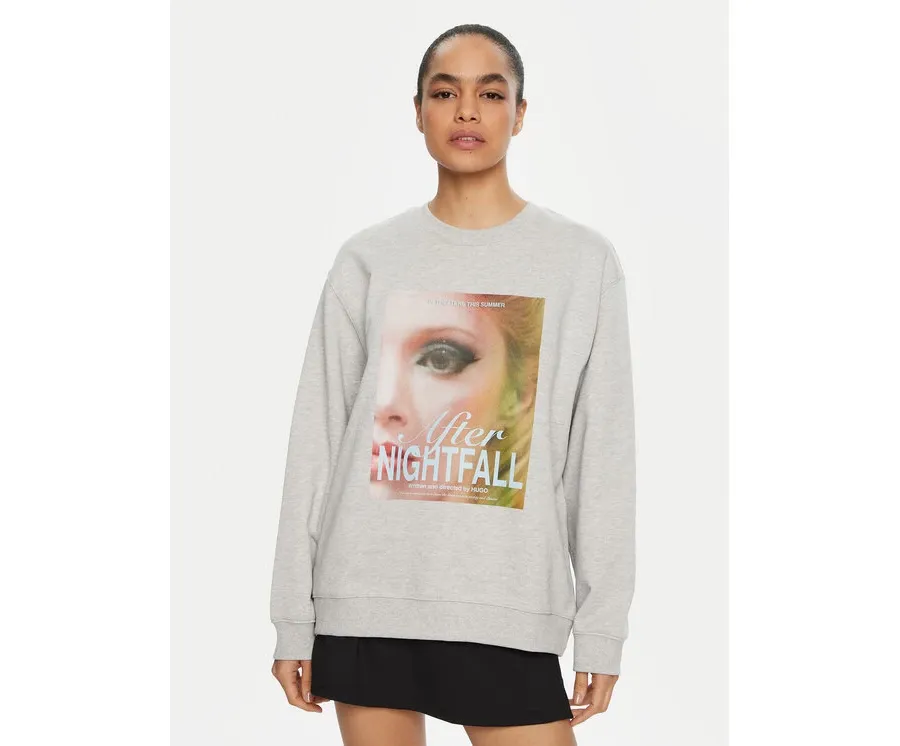obrazek 1 HUGO Bluza Classic 50534260 Szary Oversize