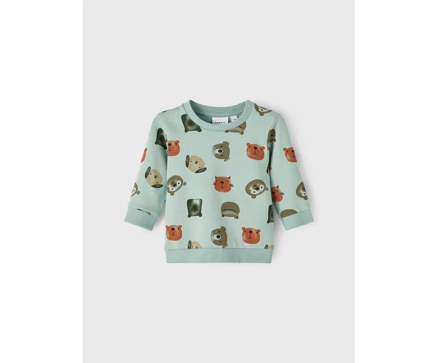 obrazek 1 NAME IT Bluza 13206857 Zielony Regular Fit