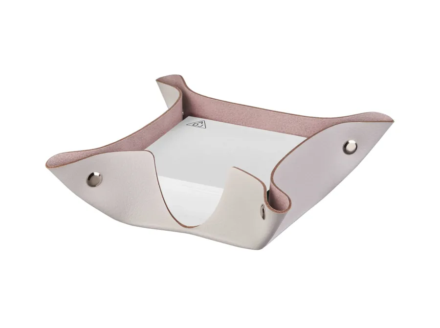 obrazek 2 Pojemnik na bloczek papieru 10х10хH4 cm wykonany ze skóry