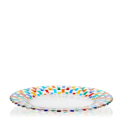 Zdjęcie Wyjątkowy włoski talerz ze szkła murano (32 cm)