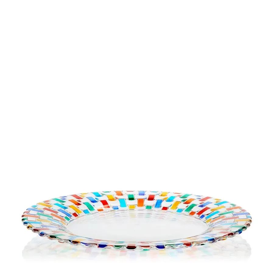 obrazek 1 Wyjątkowy włoski talerz ze szkła murano (32 cm)