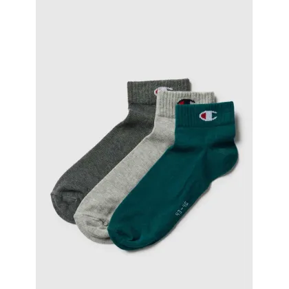 Zdjęcie Skarpety z detalem z logo, w zestawie 3 szt., model „Quarter Sock”