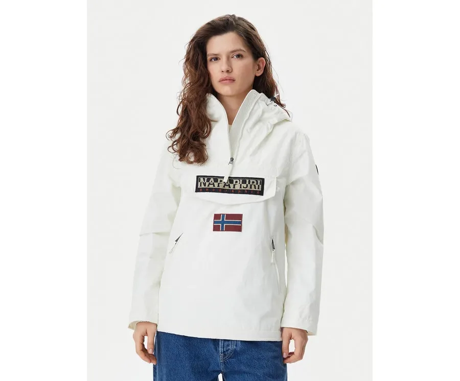 obrazek 1 Napapijri Kurtka anorak Rainforest NP0A4G7F Biały Regular Fit