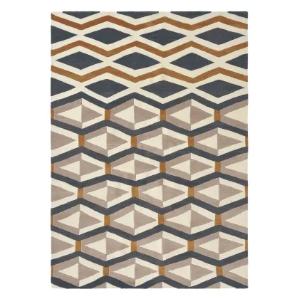 Picture Exclusive beige geometric carpet - YARA ARTDECO 33504