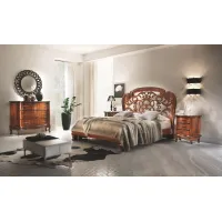 Picture A prestigious, stylish bedroom chest of drawers, veneered with walnut wood