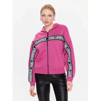 Zdjęcie KARL LAGERFELD Bluza Double 226W1806 Różowy Regular Fit