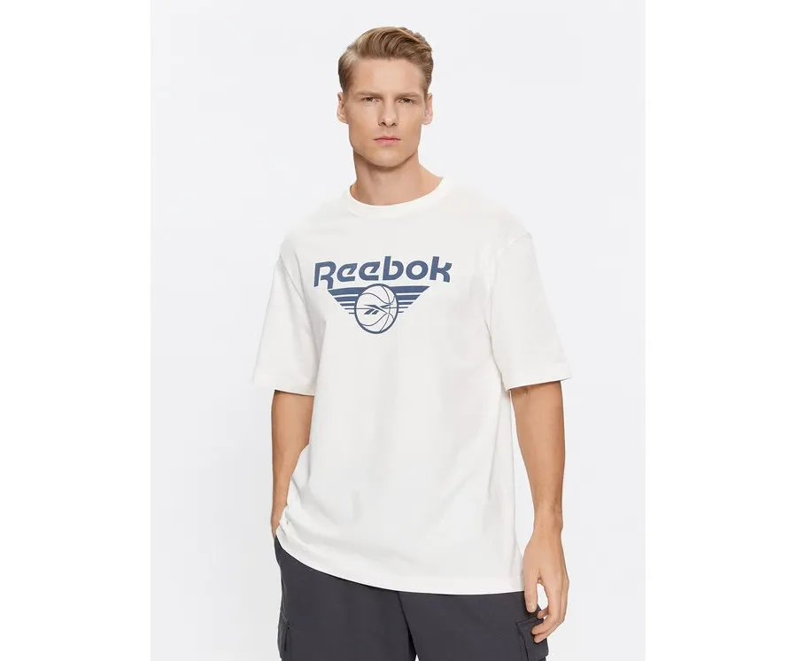 obrazek 1 Reebok T-Shirt Basketball IL4435 Biały Regular Fit