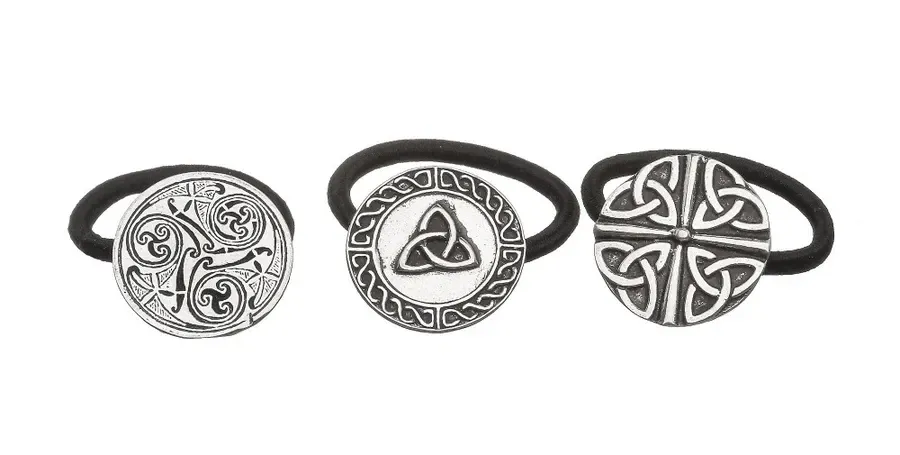 obrazek 1 Stylowe celtyckie irlandzkie spinki do włosów z cyny