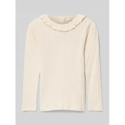 Zdjęcie Bluzka z długim rękawem i kołnierzem z falbaną