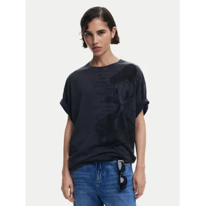 Zdjęcie Desigual T-Shirt Donald 25SWTKAH Szary Loose Fit