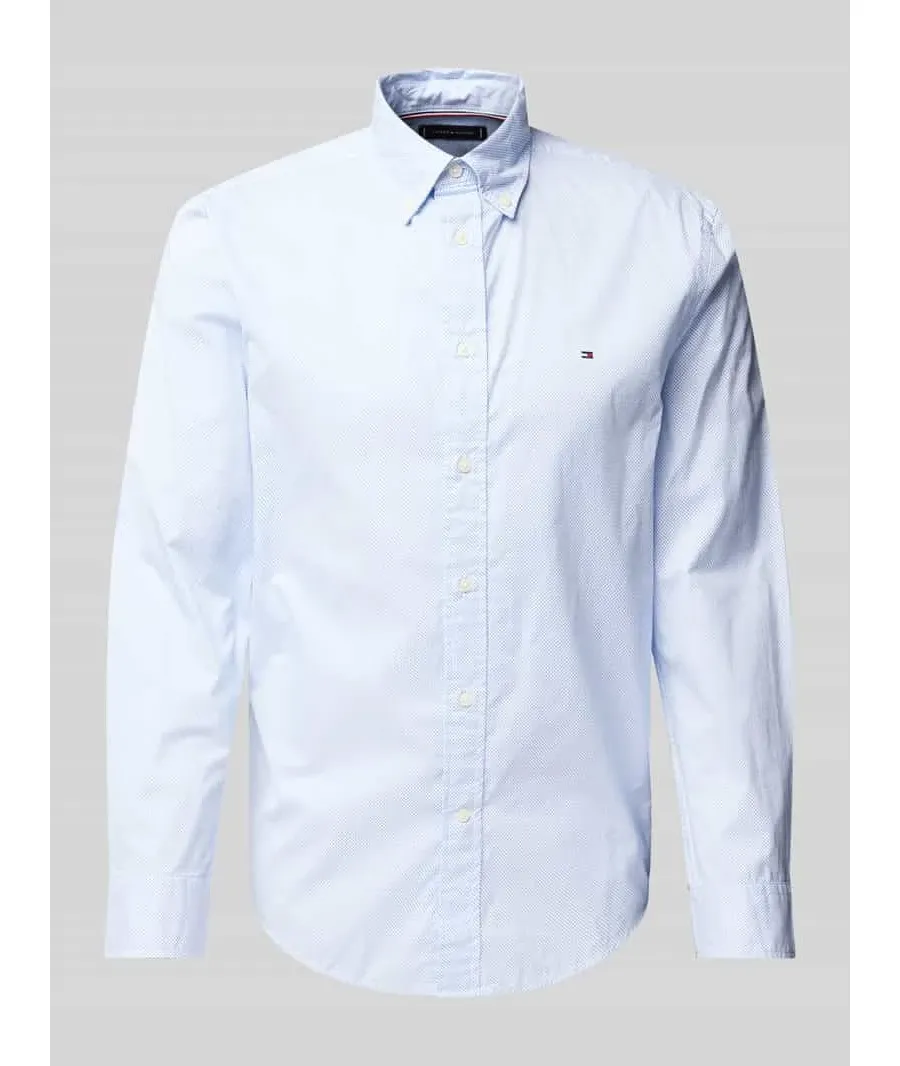 obrazek 1 Koszula casualowa o kroju regular fit z wyhaftowanym logo model ‘POPLIN’