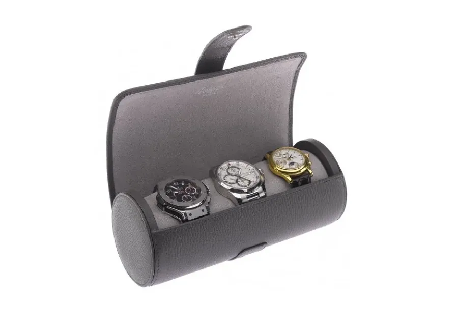 picture 1 Prestigious leather case for 3 watches in various colours - Luxury Products