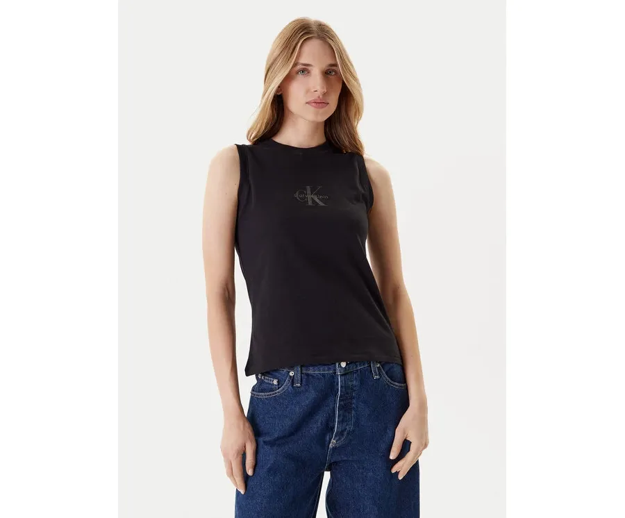 obrazek 1 Calvin Klein Jeans Top LV047C852G Czarny Regular Fit