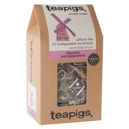 Zdjęcie teapigs Liquorice & Peppermint 50 piramidek TEAPIGS