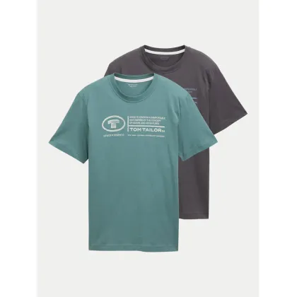Zdjęcie Tom Tailor Komplet 2 t-shirtów 1047047 Kolorowy Regular Fit