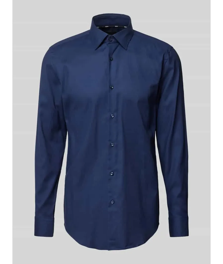 obrazek 1 Koszula biznesowa o kroju slim fit z kołnierzykiem typu kent model ‘Hank’