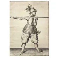 Zdjęcie Jacob De Ghein Grawerunek z profilem żołnierza z XVII wieku