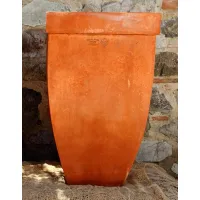 Picture A clay flower pot made in the Italian style - Fornace Masini