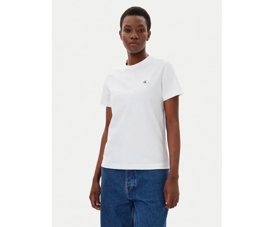 obrazek 1 Calvin Klein Jeans T-Shirt LV047B224G Biały Regular Fit