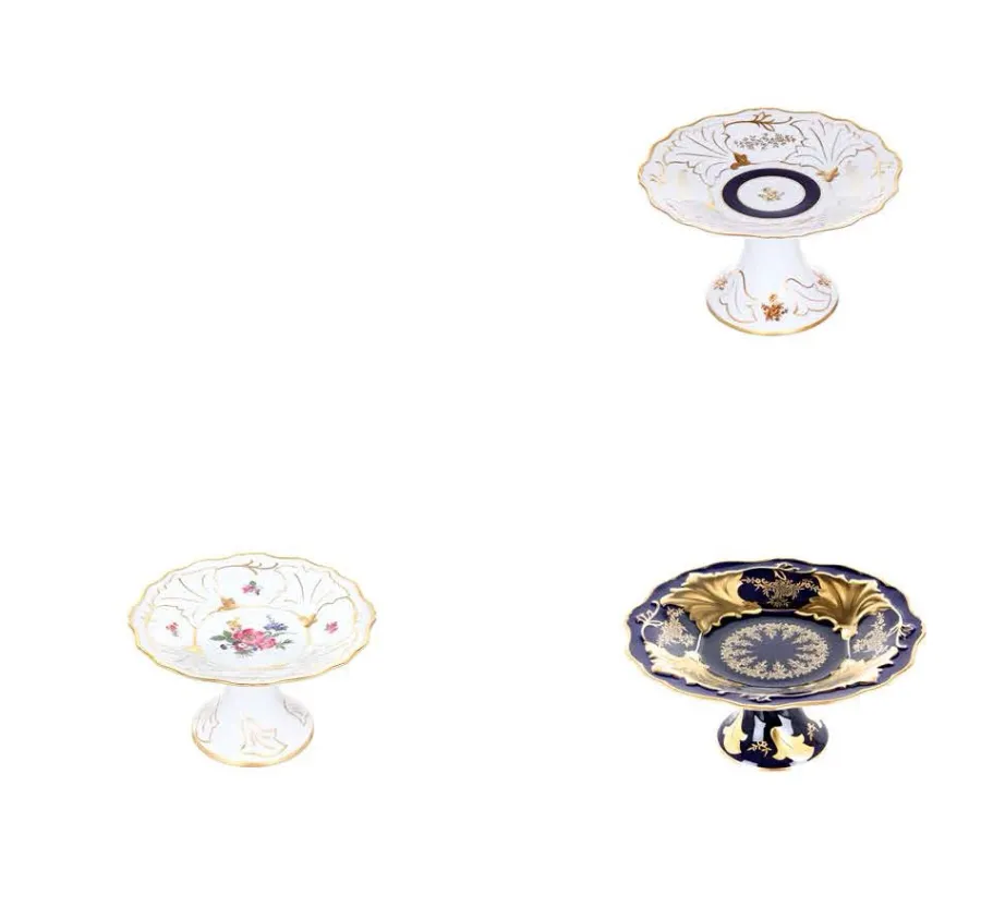 obrazek 2 Piękna granatowa patera z porcelany