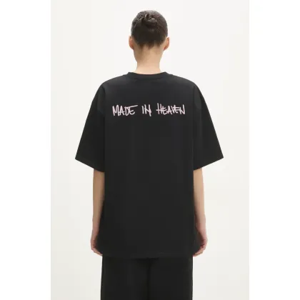 Zdjęcie Fiorucci t-shirt bawełniany Made In Heaven Print kolor czarny gładki U01FMTSH102CJ01BK01
