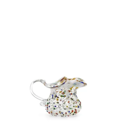 Zdjęcie Mały włoski dzbanek ze szkła murano (10 cm)