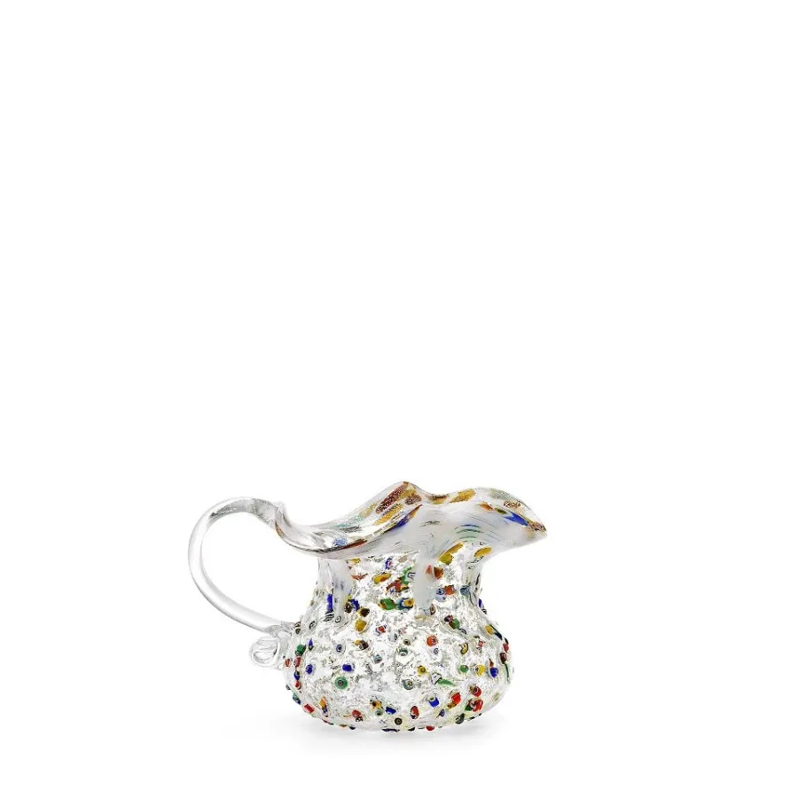 obrazek 1 Mały włoski dzbanek ze szkła murano (10 cm)