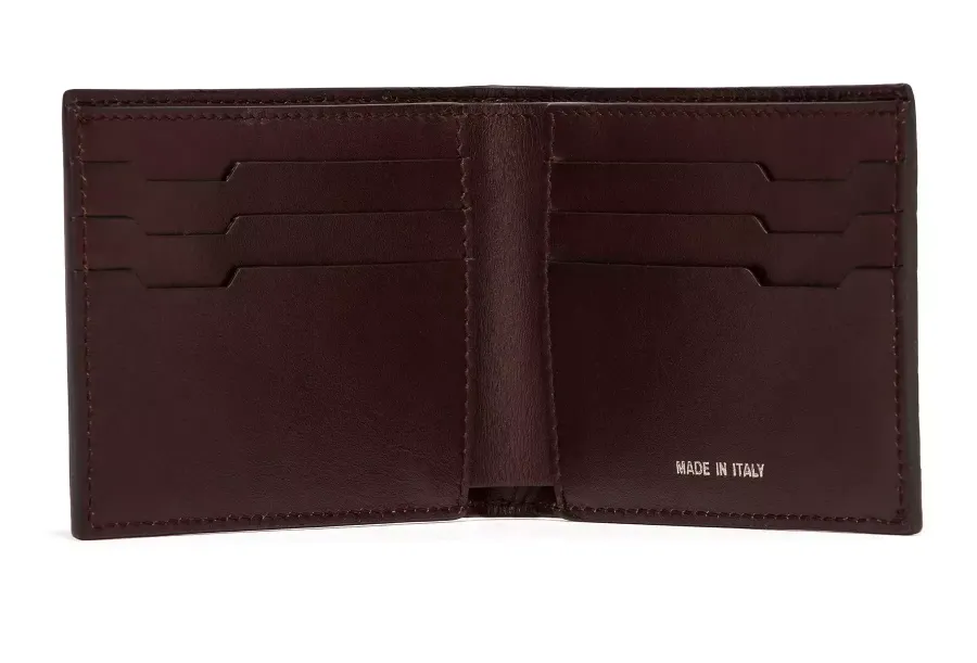 obrazek 6 Stylowy włoski portfel  Grained Collection Wallet z 6 miejscami na karty kredytowe